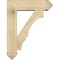 Ekena Millwork Balboa Arts and Crafts Rough Sawn Bracket w/ Offset Brace, Douglas Fir, 8"W x 28"D x 36"H BKT0806X28X36BOA03RDF - alternate 4